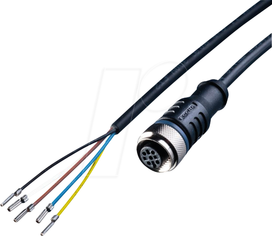 L2W 200100-10 - Sensor Kabel, 5 m, 5-Adern, offen/M12 Buchse, A-kodiert, für 24V