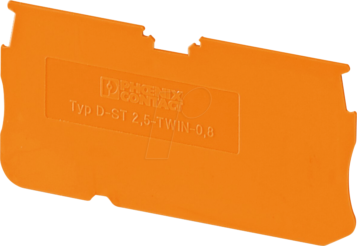 D-ST 2,5 TWIN OG - Abschlussdeckel PT 2,5 TWIN - orange