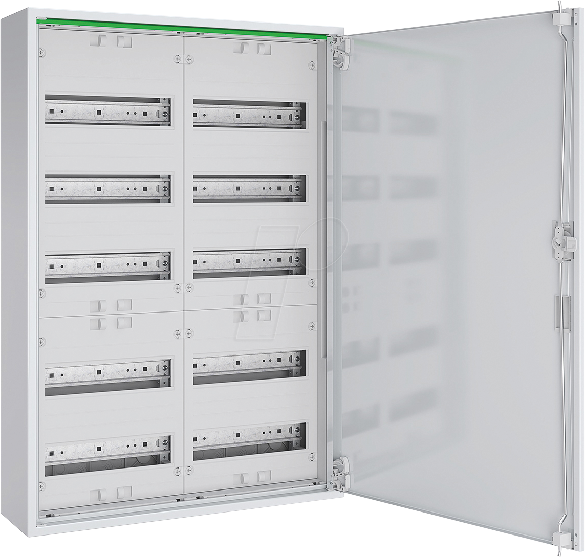 ABNRM205R01 - Feldverteiler AP, T: 160 mm, Volltür, 2 x 5-reihig, 120 TE, PE/N