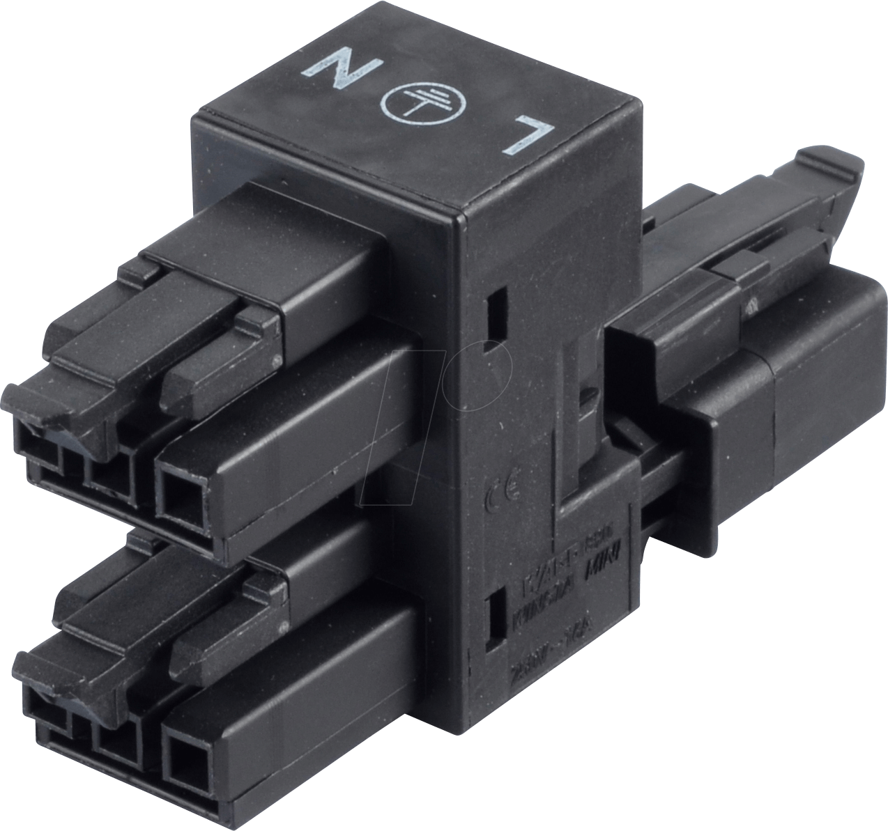 WAGO 890-636 - WINSTA® MINI, h-Verteiler 1 x Stecker / 2 x Bu