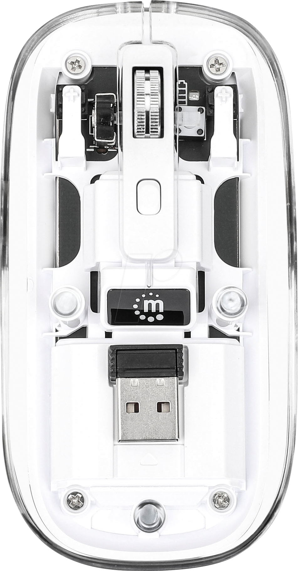 MANHATTAN 190275 - Maus (Mouse), Funk, transparent/weiß