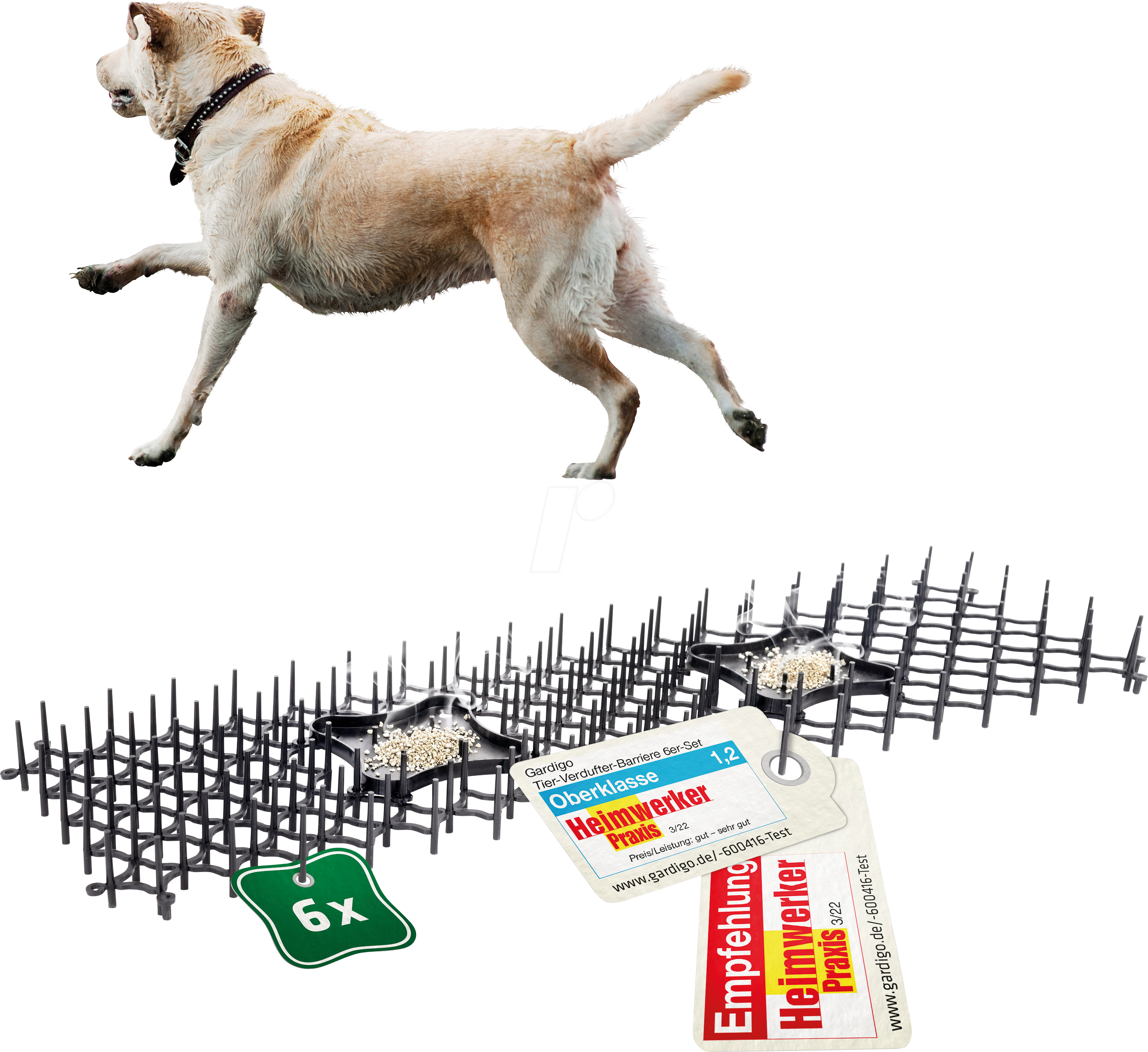 TEV 600416INT - Tier-Verdufter-Barriere 6er Set