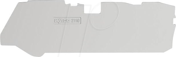 WAGO 2110-1391 - Abschluss- und Zwischenplatte, 1 mm, grau