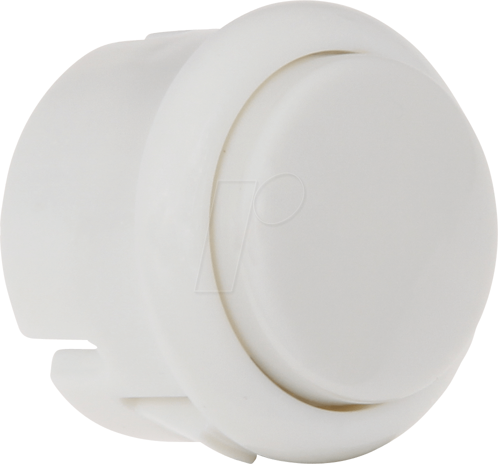 ARC BUTTON MC WH - Micro Arcade Button mit Mikrostaster, Ø=27,1 mm, weiß