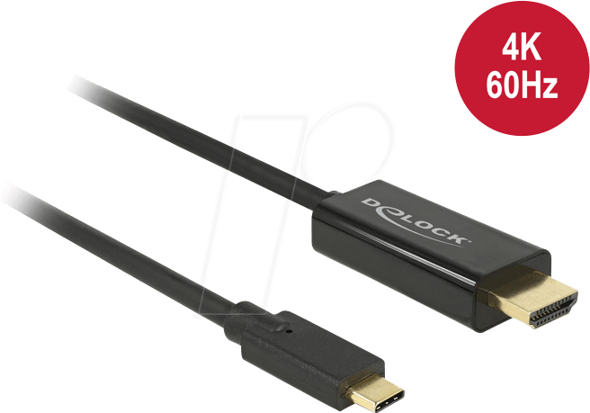 DELOCK 85292 - USB C Stecker auf HDMI Stecker, DP Alt Mode, 3 m