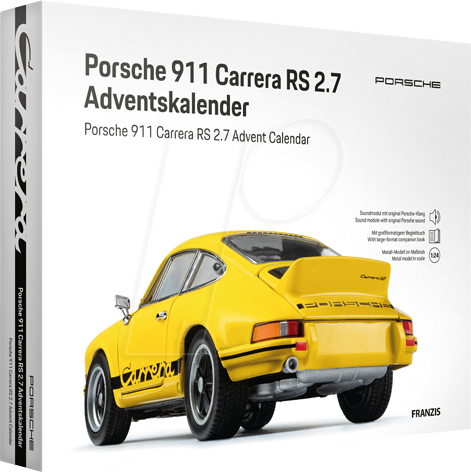 ADV 67273-5 - Adventskalender - Porsche 911 Carrera RS, DE/ENG, Hellgelb