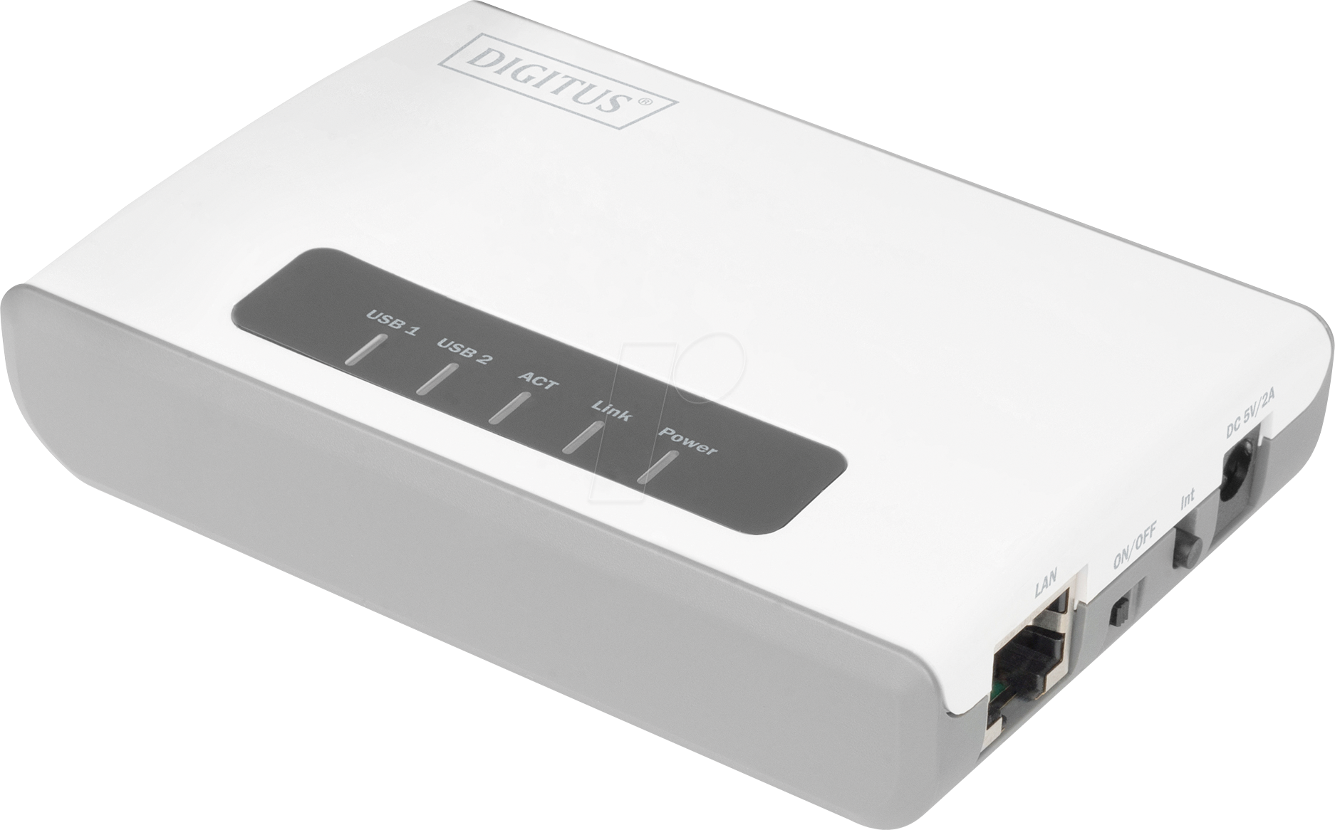 DIGITUS DN-13024 - WLAN Geräteserver, 1x RJ45, 1x USB 2.0