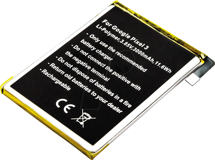 AKKU 31125 - Smartphone-Akku für Google-Geräte, Li-Po, 3000 mAh