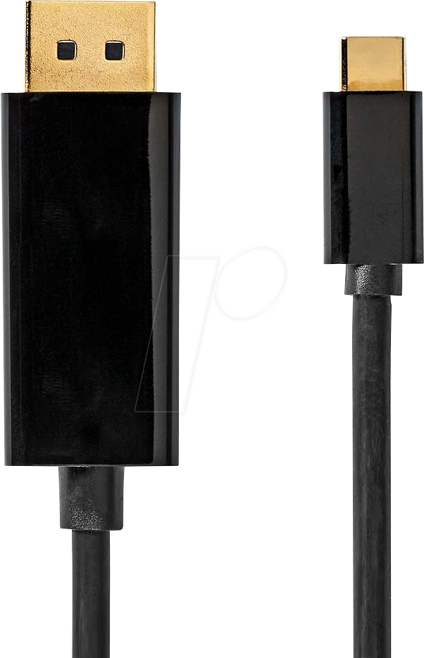 N CCGL64352BK20 - USB 5 Gb/s Kabel, C-Stecker > Displayport Stecker, 2m, Schwarz