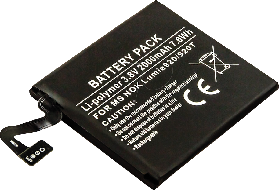 AKKU 10851 - Smartphone-Akku für Microsoft-Geräte, Li-Po, 2000 mAh