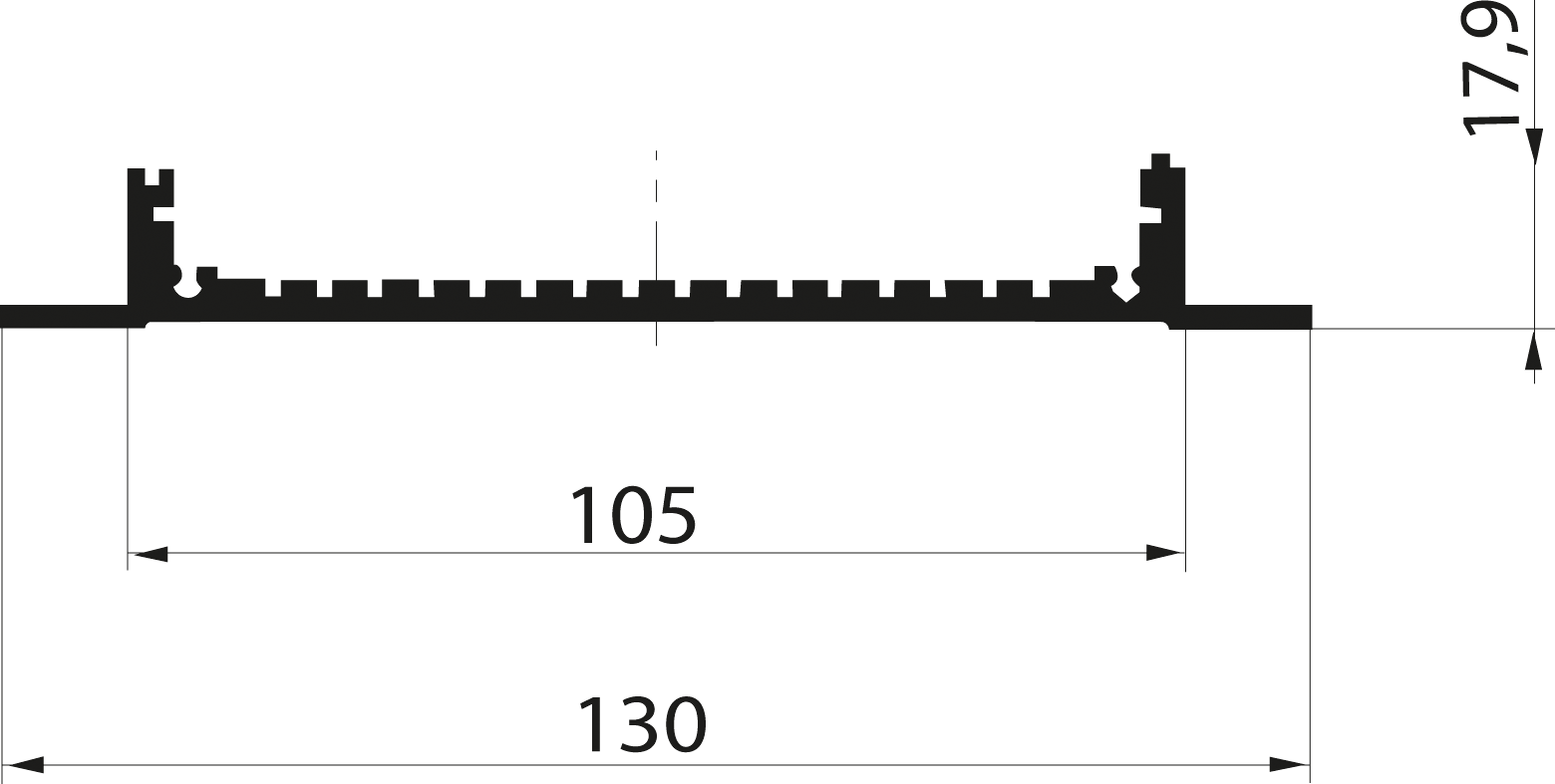 KOL 1/160 ME - Gehäusedeckel für KO-Gehäuse, 160 x 130 x 17,9 mm