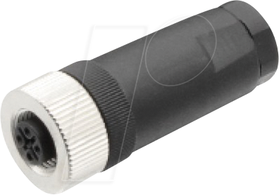 L2W 200200-11 - M12 Steckverbinder S-kodiert, Buchse, gerade, für 230V AC