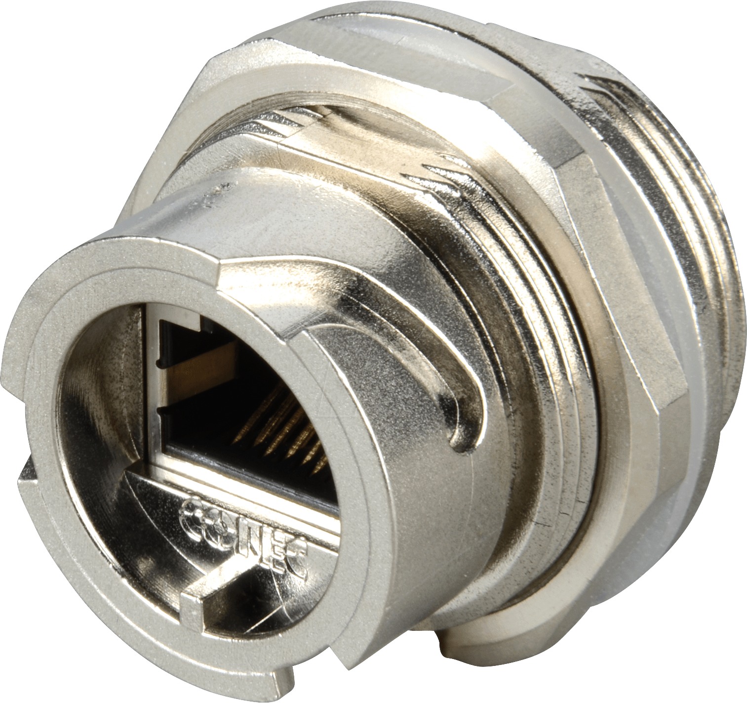 RJ45 EBG IKM - RJ45 Einbaugehäuse, Kupplung, geschirmt, mtl.