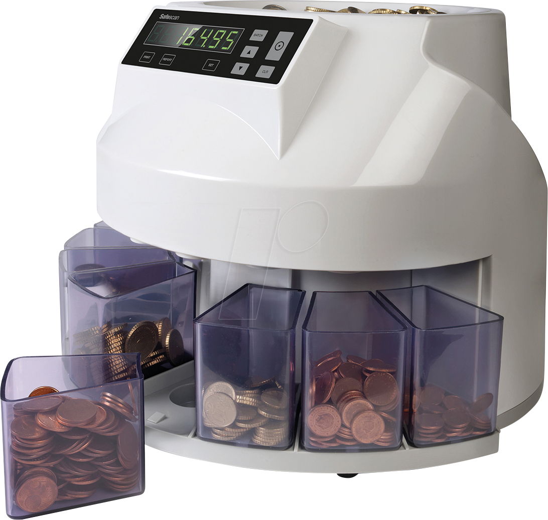 SAFESCAN 1250 - Geldzählmaschine, Münzenzähler- Münzensortierer