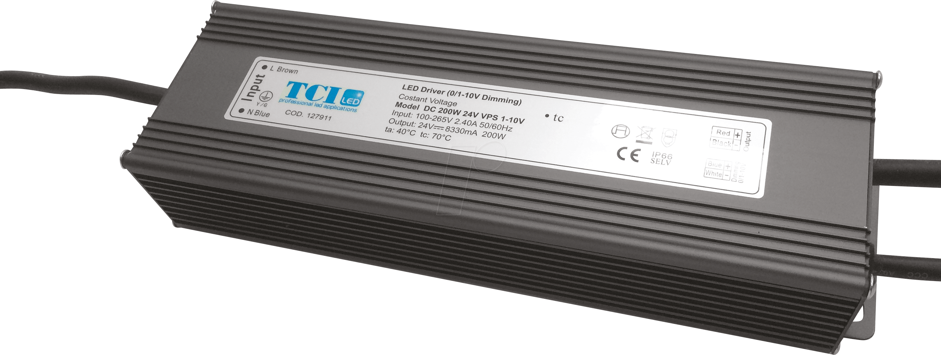 VPS 200 24 - LED-Trafo, 200 W, 24 V DC, 8500 mA