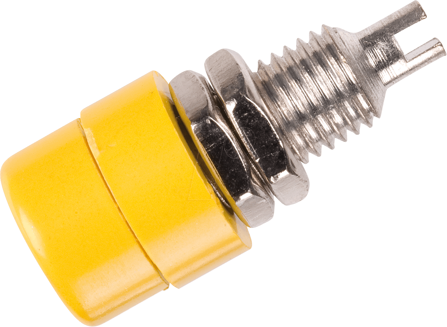 BIL 20 GE - Einbaubuchse, 4 mm, Lötanschluss, gelb