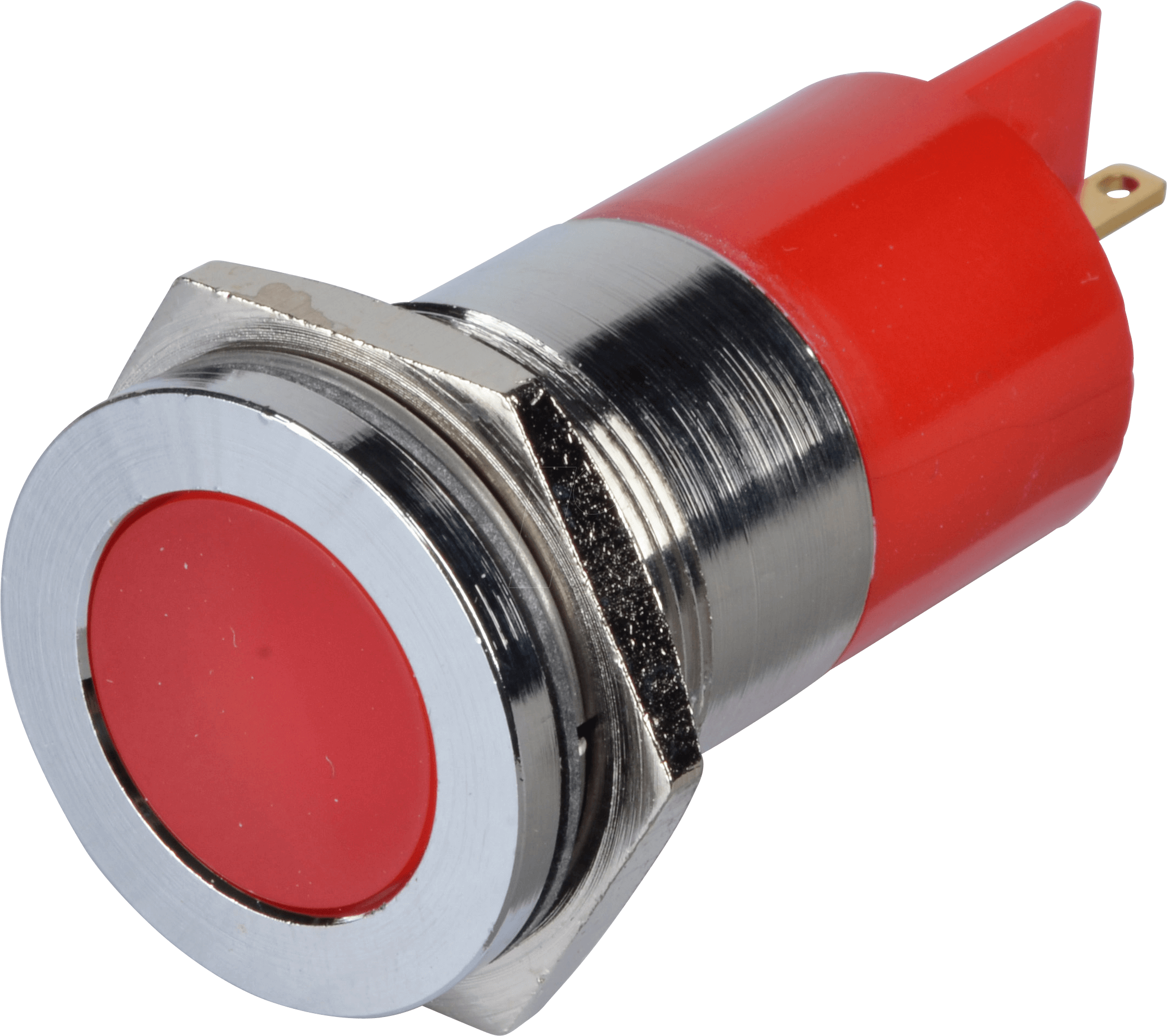APM Q22F1C R12E - LED-Signalleuchte, rot, 12 V, Ø 22 mm, bündig, FASTON