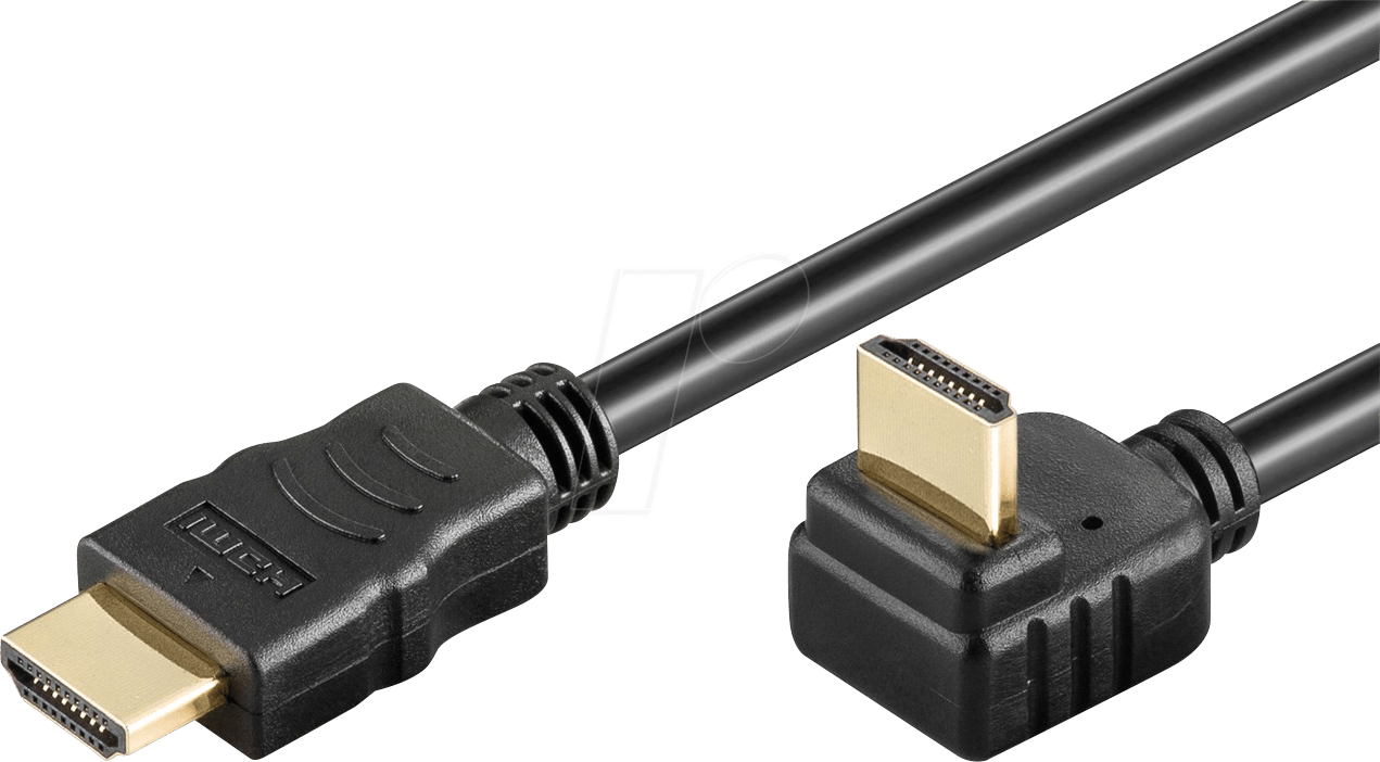 GOOBAY 61272 - HDMI Kabel Stecker/Stecker, 270°, 4K 60 Hz, 1 m