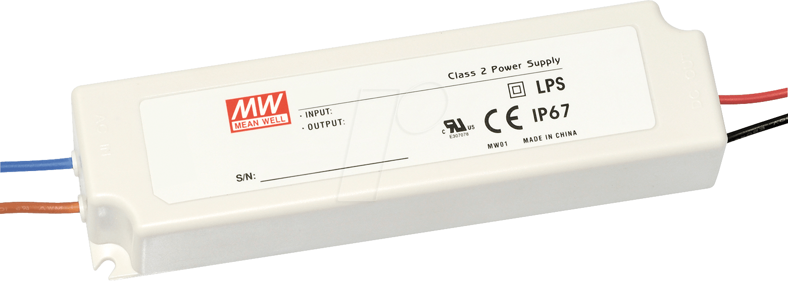 MW LPV-60-24 - LED-Trafo, 60 W, 24 V DC, 2500 mA