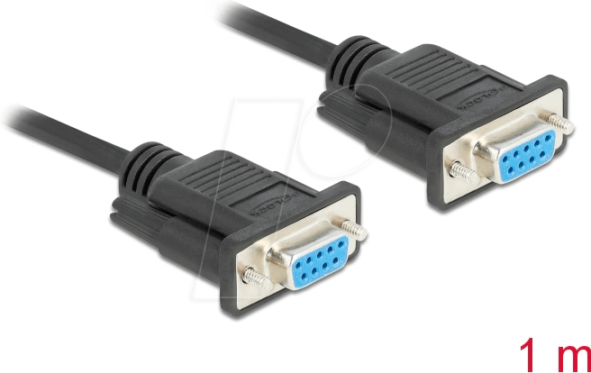 DELOCK 86608 - Kabel Seriell, RS-232, Buchse/Buchse, 1 m