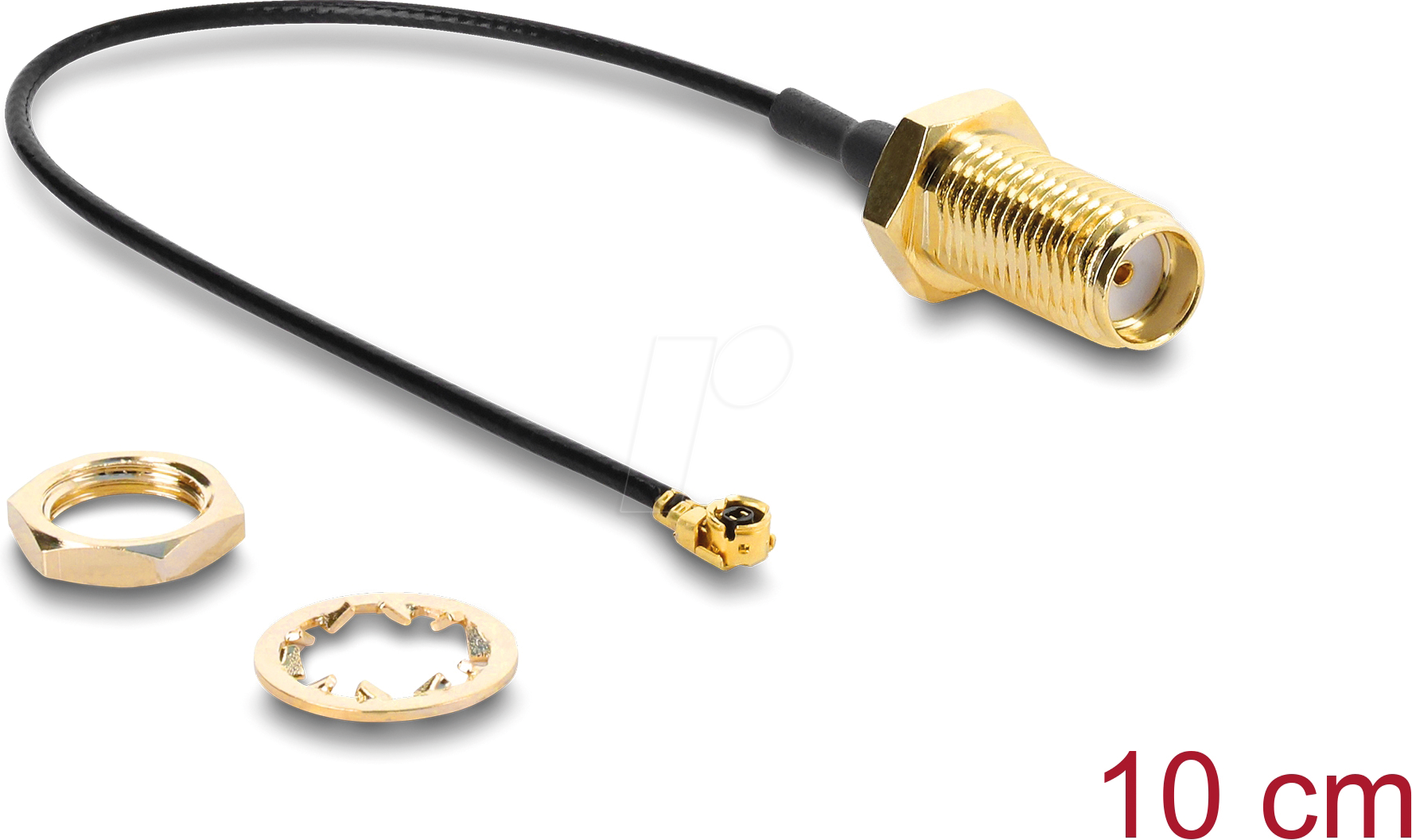 DELOCK 67413 - MFH® I Stecker zu SMA Buchse 10 cm