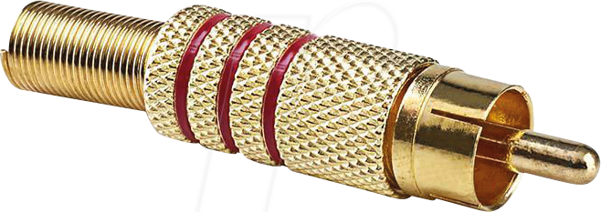 Thumbnail - N CAGP24900RD - Cinchstecker, Farbcodierung rot, 10er Set