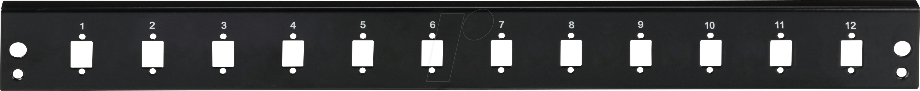 Thumbnail - EFB VSBFPSW12SCS - Frontblende, 12x SC / E2000® Simplex / MTRJ / LC Duplex, schwar