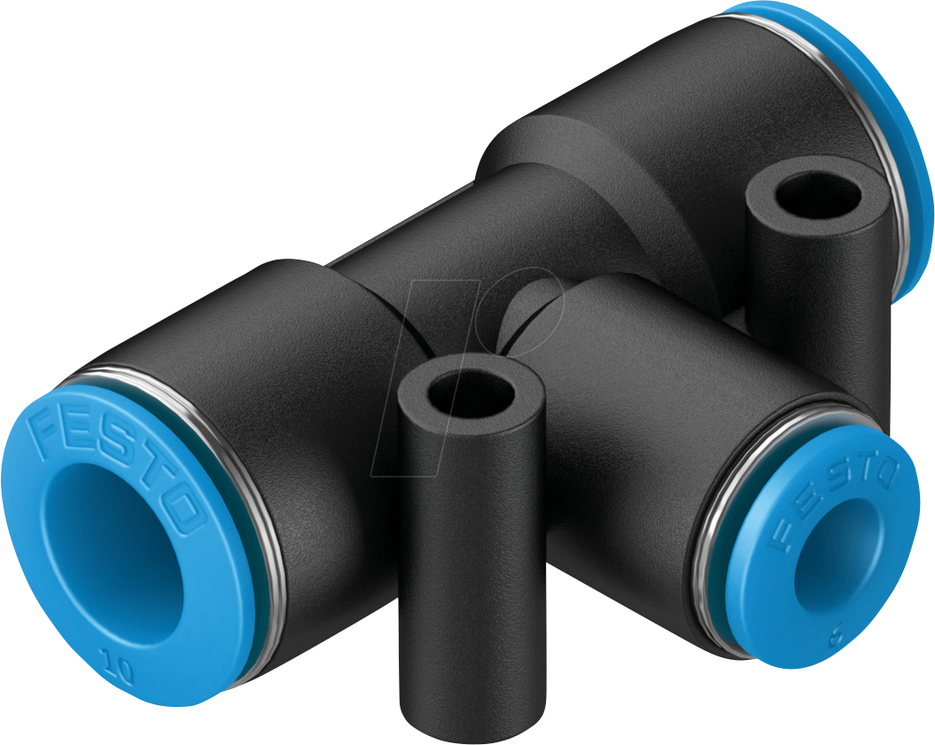 FESTO 130614 - Steckverbindung, T-Form, 2x Ø 10 mm 1x Ø 6 mm