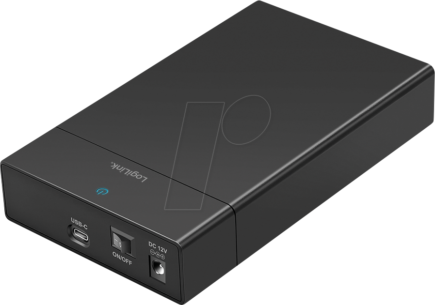 LOGILINK UA0460 - externes 2,5''/3,5'' SATA HDD/SSD Gehäuse, USB-C 3.2
