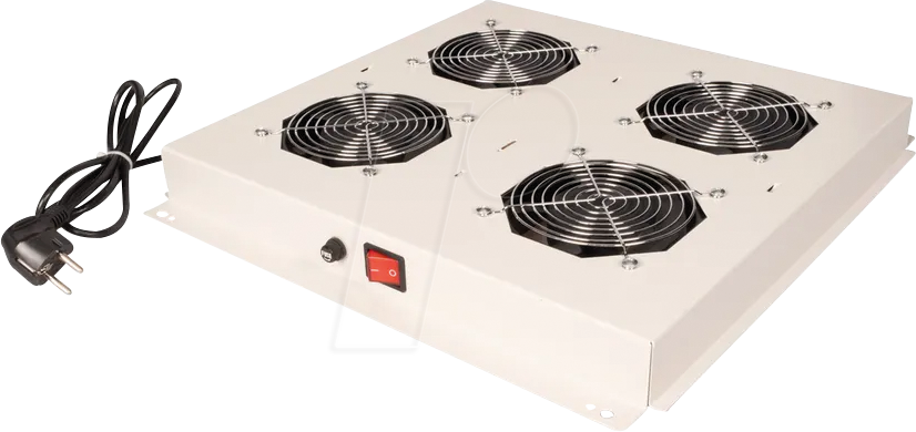 Thumbnail - ROLINE 26210301 - 19'' Dachlüftereinheit, 4 Lüfter, grau