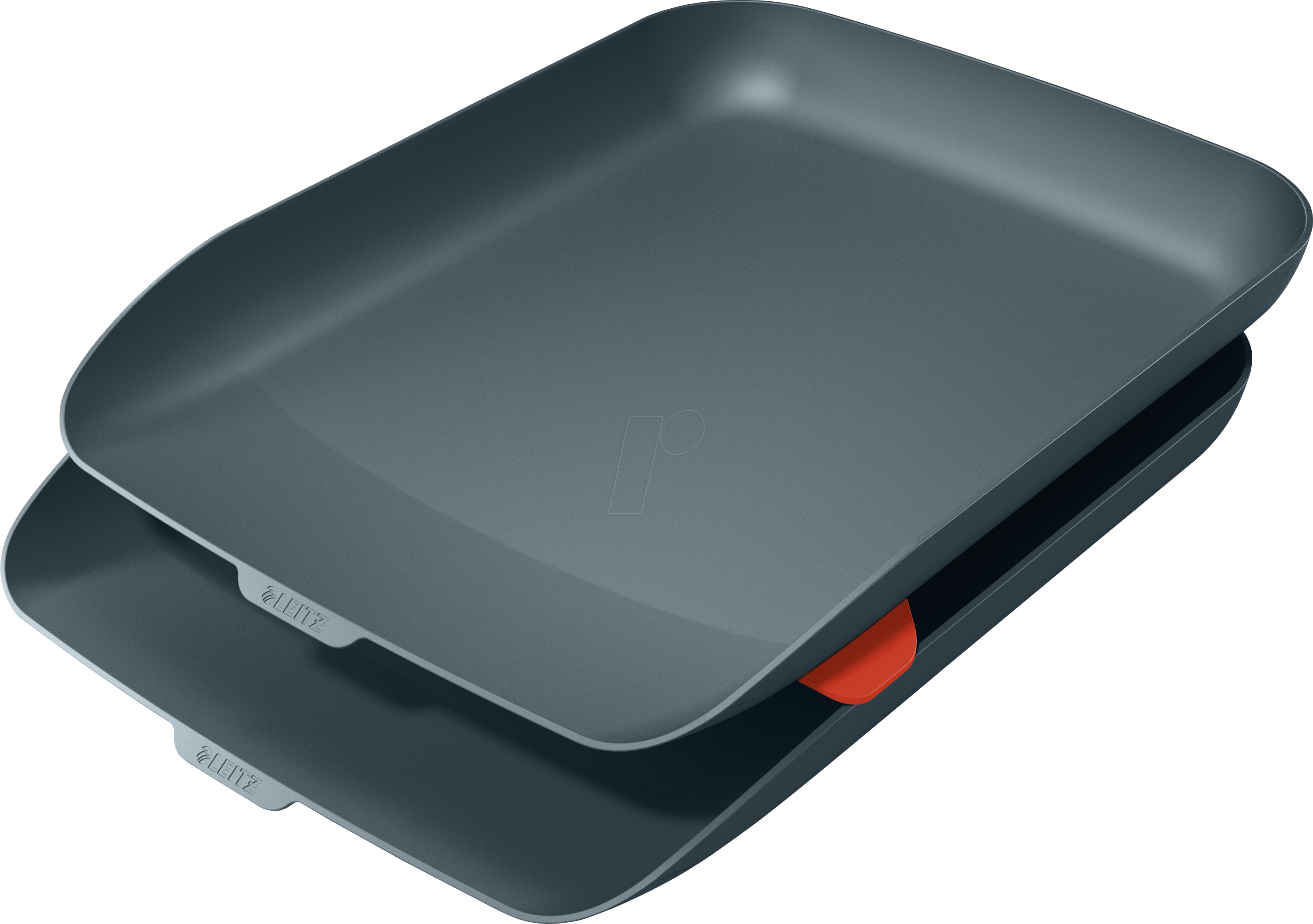 LEITZ 53581089 - Briefkorb Set (2 Briefkörbe + 1 Stapelelement), Cosy, grau