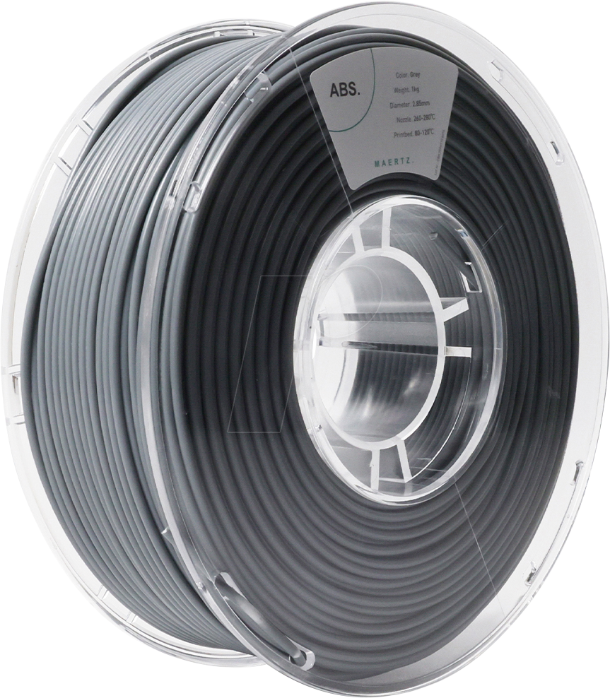 PMMA-1010-012 - Filament, ABS, Grau, 2,85 mm, 1 kg