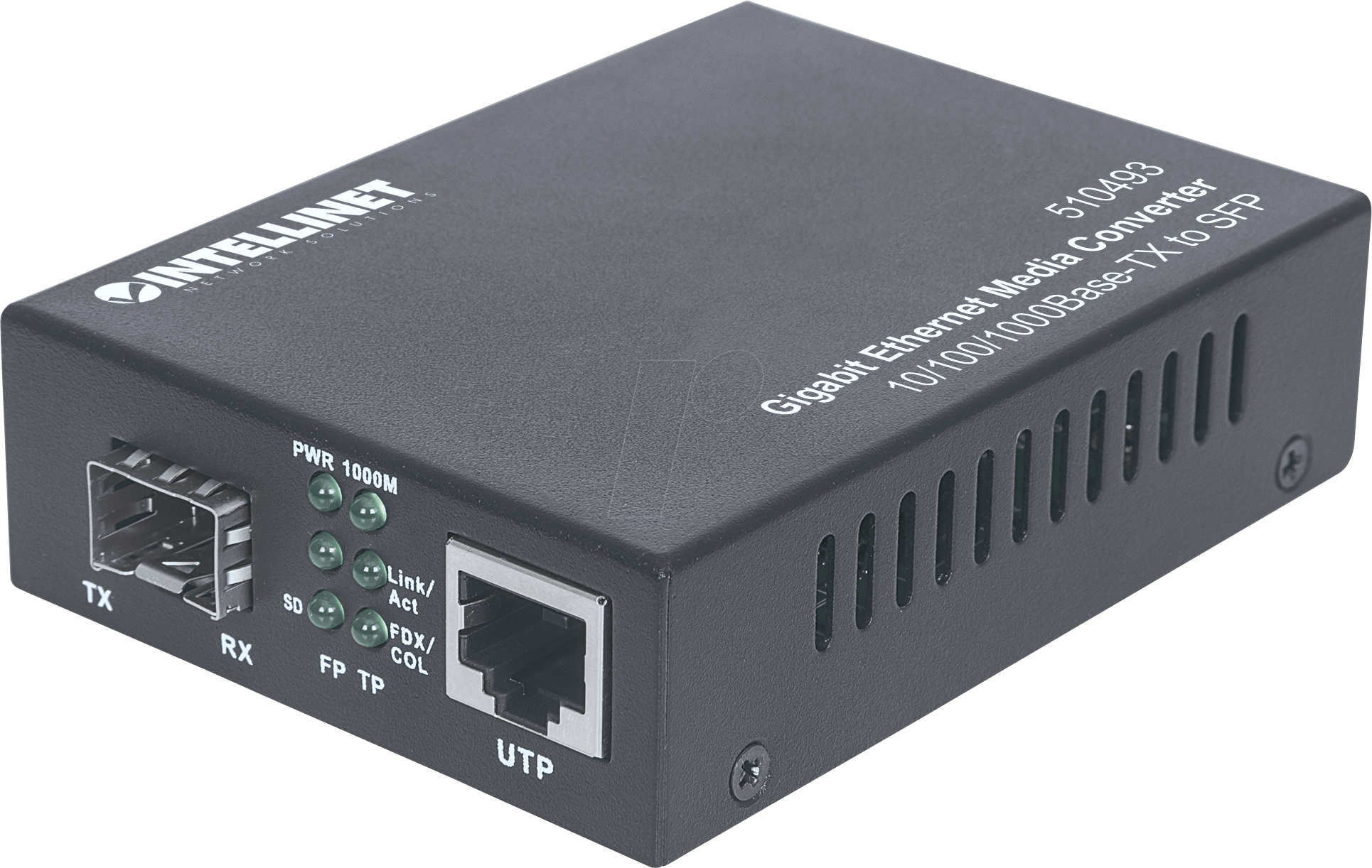 Thumbnail - INT 510493 - Medienkonverter, Gigabit Ethernet, SFP, Multimode / Singlemode
