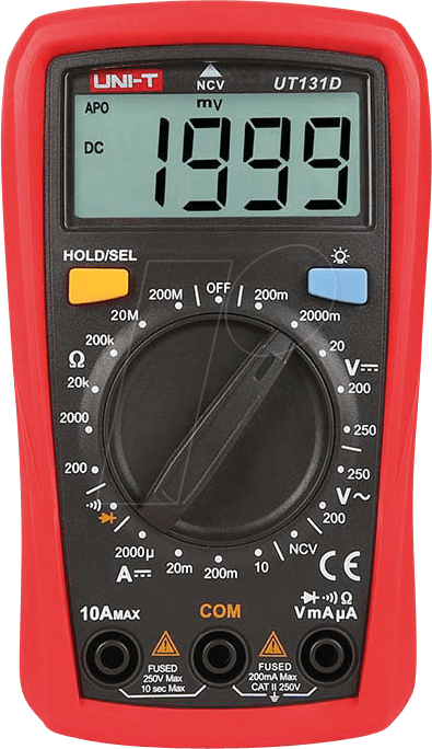 UT 131D - Multimeter, digital, 2000 Counts, Palm size