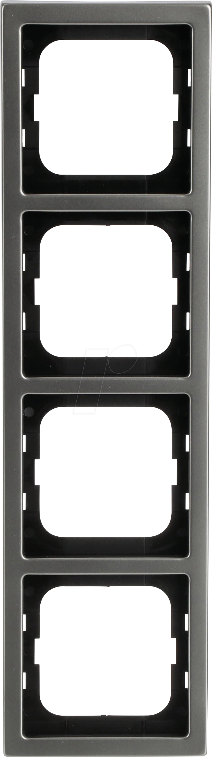 BJ 1724-866K - Abdeckrahmen 4-fach edelstahl - pur edelstahl