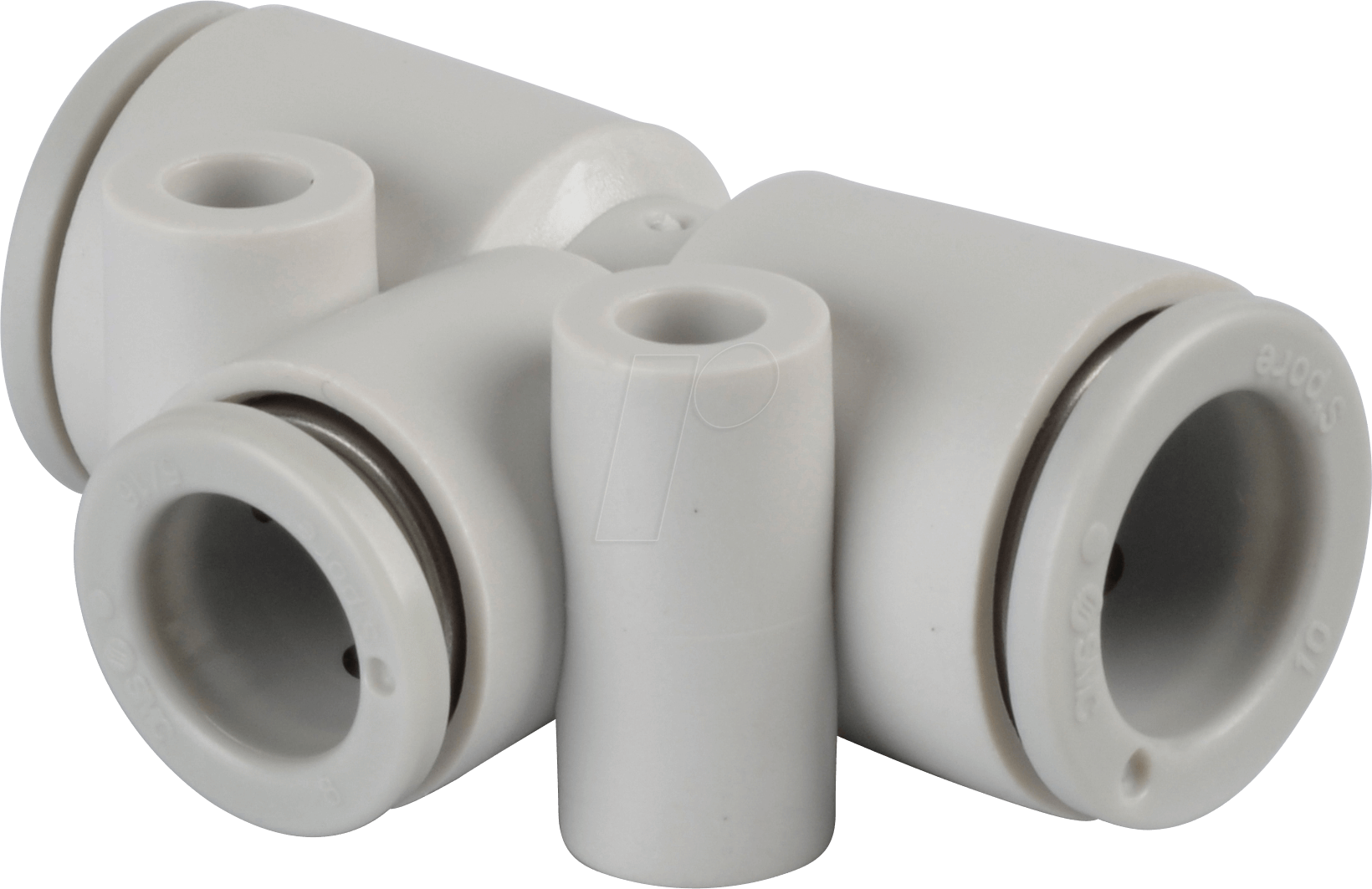 KQ2T10-08A - T-Steckverbindung, 2x Ø 10 mm 1x Ø 8 mm