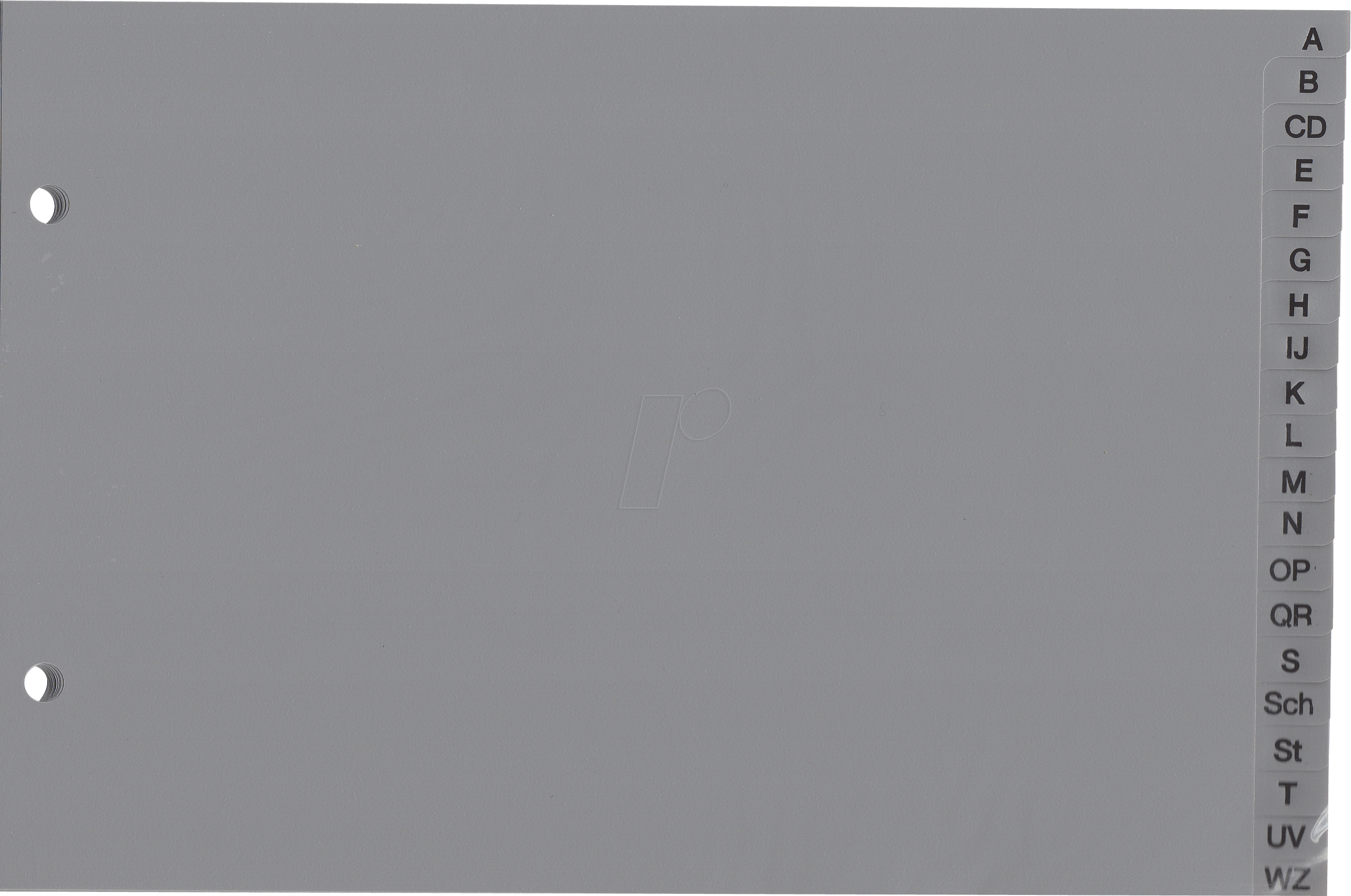 KREG A5Q A-Z - Kunststoffregister, A5 Quer (A-Z)