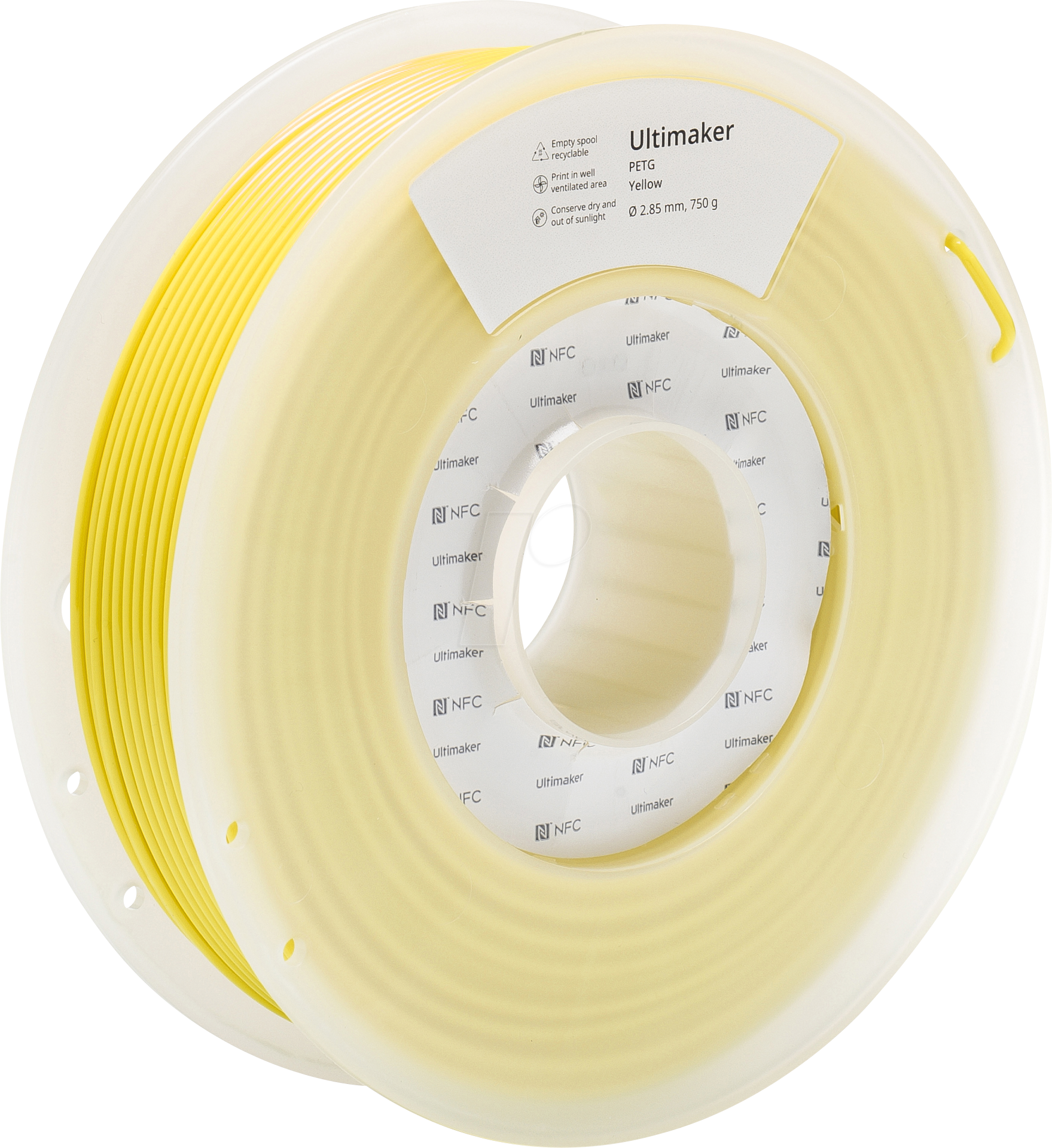 ULTIMAKER 227340 - Filament, PETG, gelb, 2,85mm, 750g