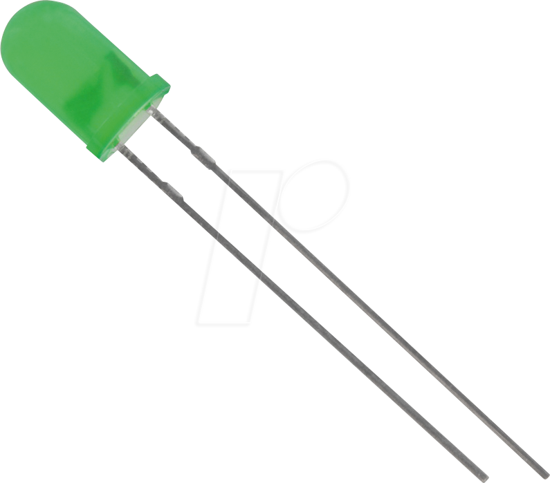 5034G3D-ESA-A - LED 5mm, bedrahtet, grün, 2000 mcd, 60°