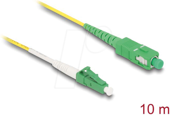 DELOCK 83876 - LWL Kabel, LC-APC / SC-APC, Simplex, OS2, 10 m