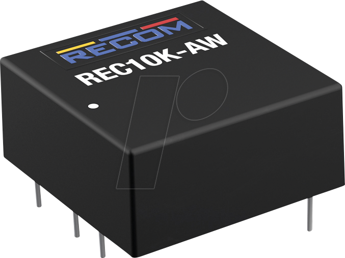 REC10K-2415DAW - DC/DC-Wandler REC10K, 9-36 Vin, +/- 15 Vout, +/- 333 mA