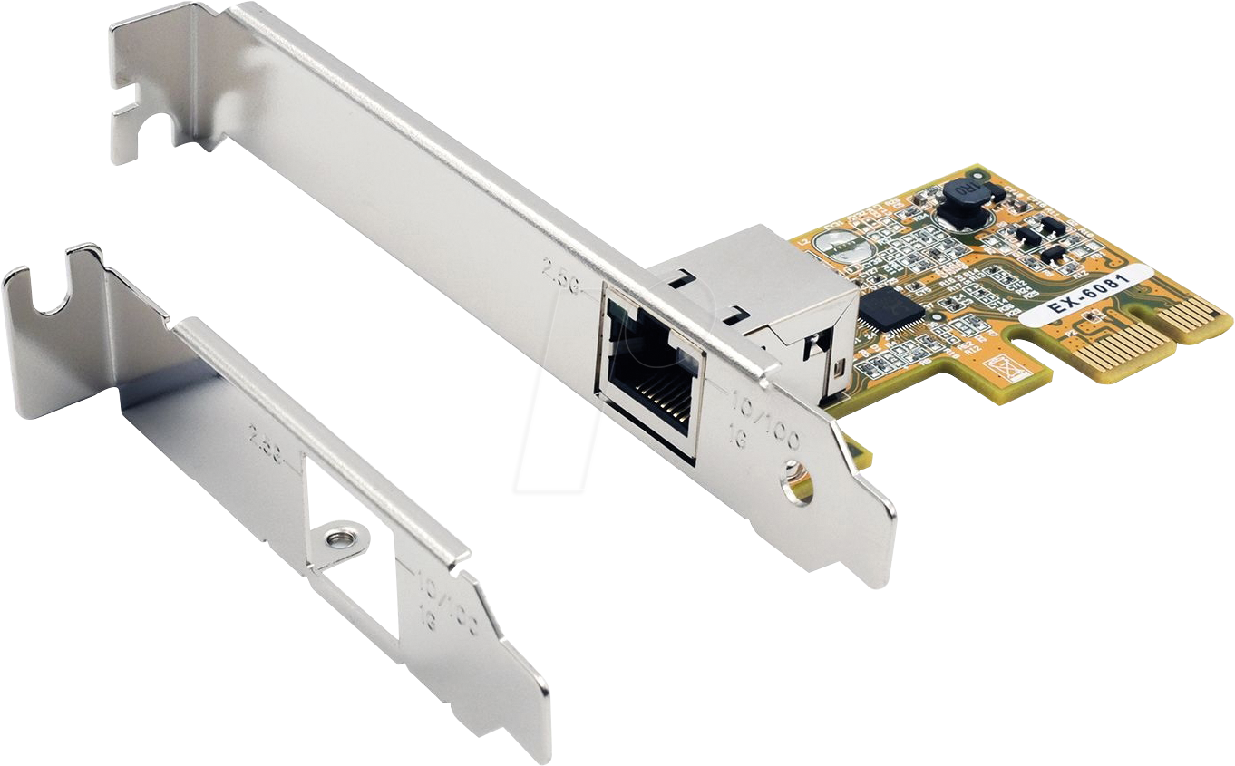 EXSYS EX-6081 - Netzwerkkarte, PCIe, 2,5 Gigabit Ethernet, 1x RJ45