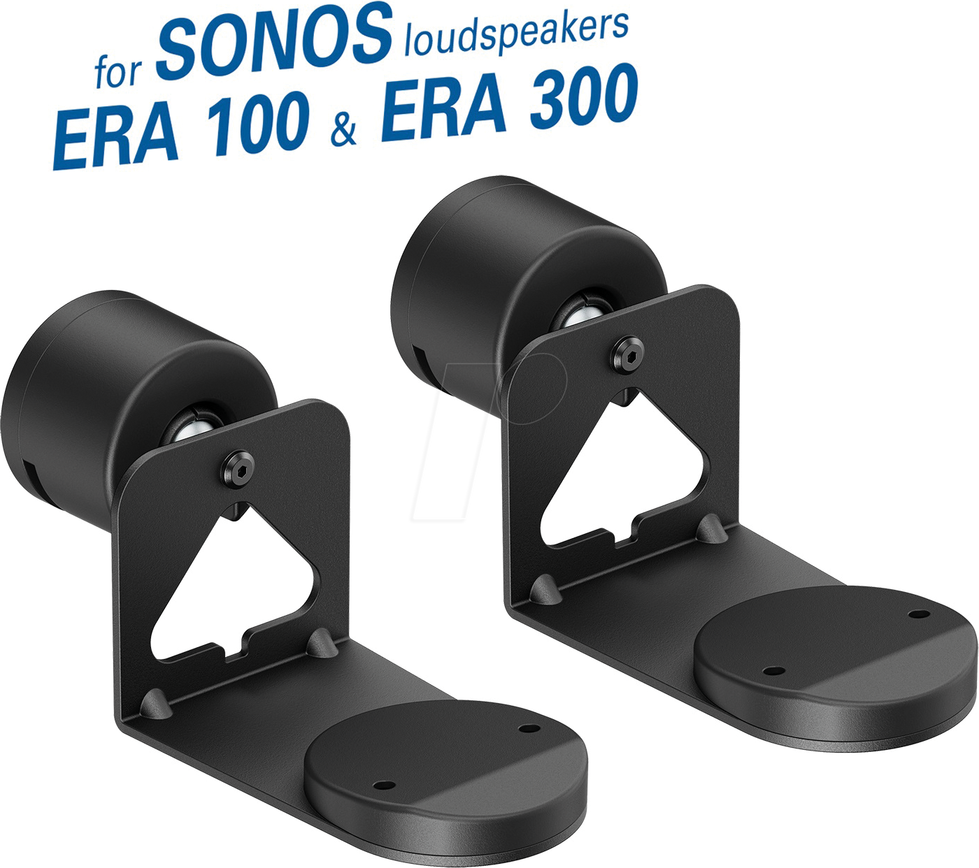 Thumbnail - MYW HS47L - Wandhalter für SONOS Era 100 & 300, 2er Set, schwarz