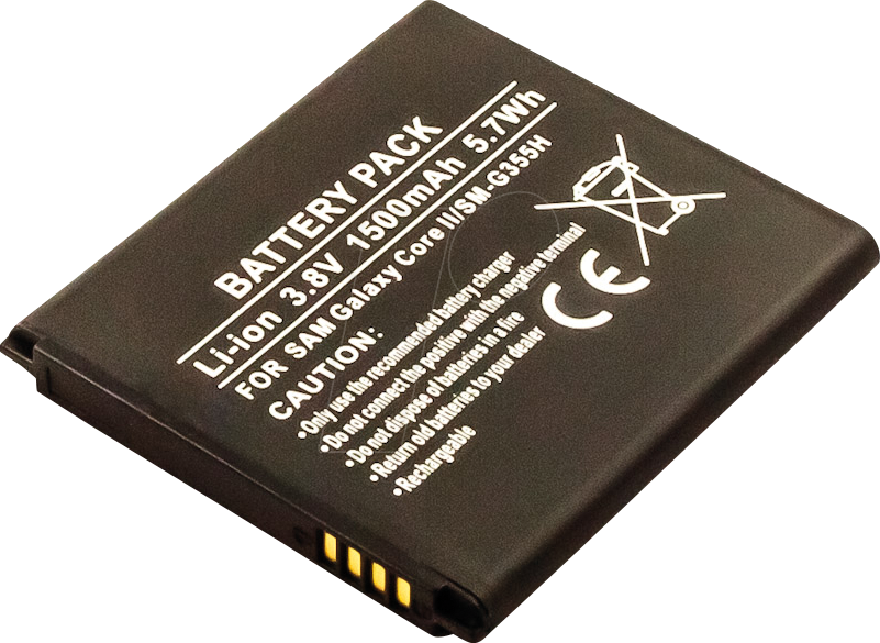 AKKU 13238 - Smartphone-Akku für Samsung-Geräte, Li-Ion, 1500 mAh