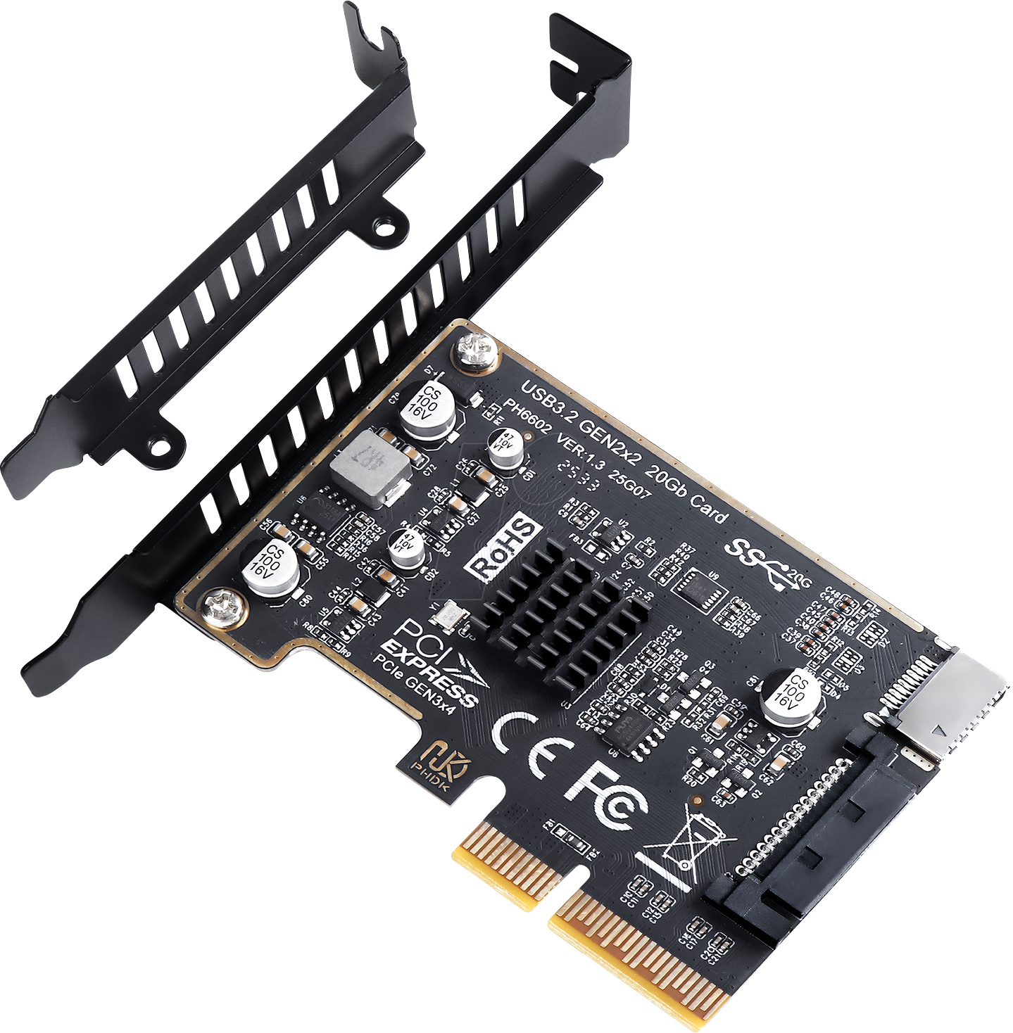 GG 18157 - 20Gbps Erweiterungskarte USB 3.2 Gen2x2