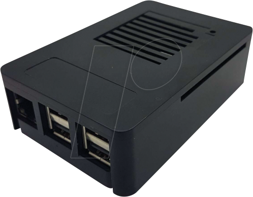 RPI MATICBOX3 B - Gehäuse für Raspberry Pi 3, Kunststoff, schwarz