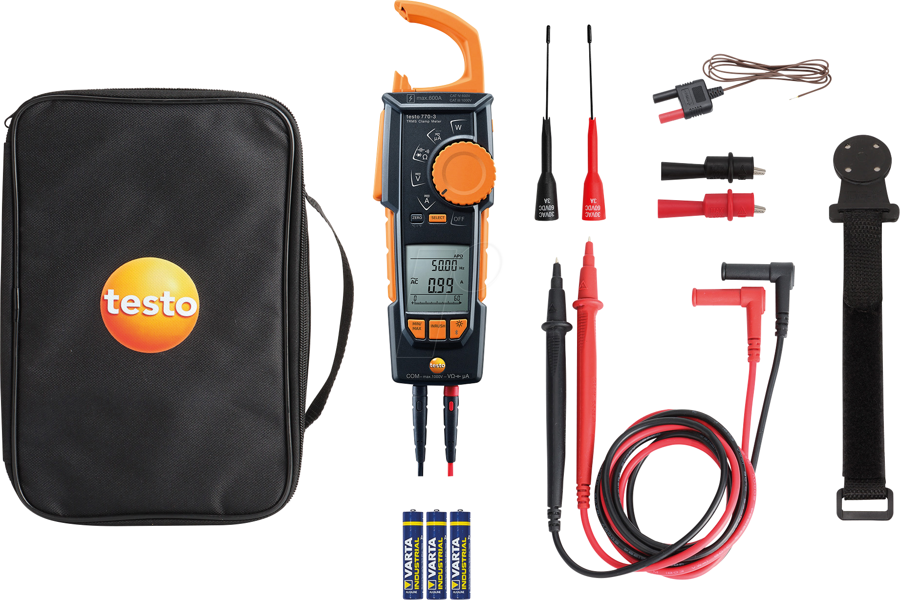 TESTO 770-3 03 - Stromzange testo 770-3 Premium Set, Bluetooth