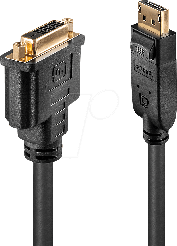 LINDY 41004 - DisplayPort Adapter, DP Stecker auf DVI Buchse