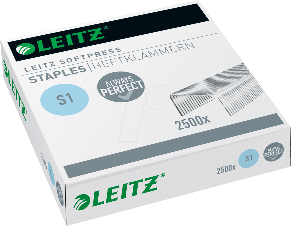 LEITZ 54970000 - Softpress Heftklammern, 2500 St