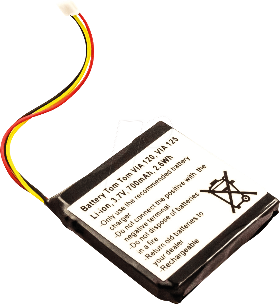 AKKU 30629 - Navigationsgeräteakku, TomTom VIA 120, Li-Ion, 700 mAh